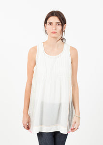 Babydoll Tank in White